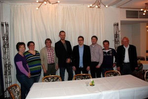 Foto (von links): Stefanie Mörth, Sandra Plogmaker, Werner Schulte, Volker Erdbrügge, Thorsten Bendieck, Andre Leipholz, Klaus Neuhaus und Hubert Leineweber.