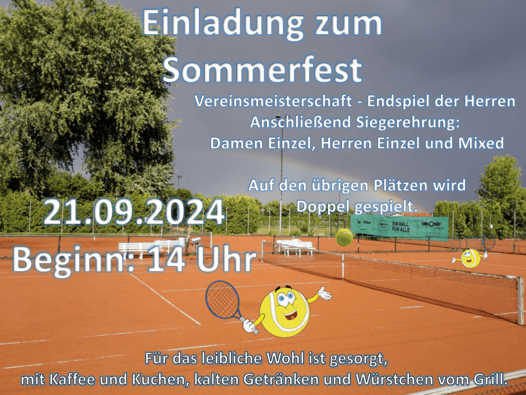 Tennisabteilung Sommerfest 2024